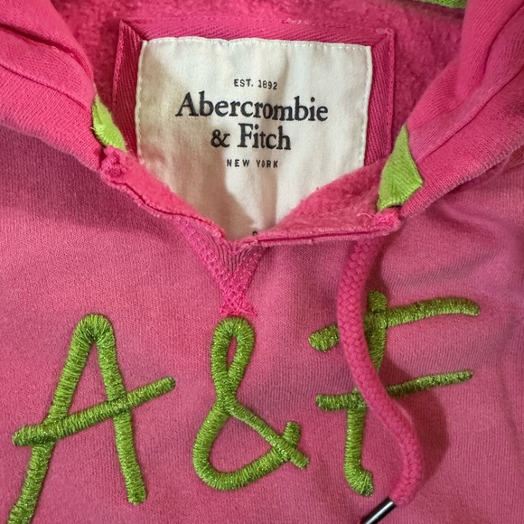 Abercrombie & Fitch Bright Pink Hoodie - Picture 4 of 5